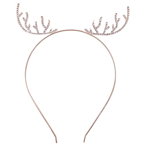 חג המולד חג המולד חג המולד חג המולד Rhinestone Crystal Xmas Merry Crown Hair Hoop Snowflake Hairbands עבור